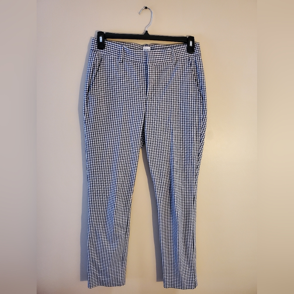 GAP Black and White Checkered Signature Skinny Ankle Pants Size 6